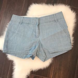 Jcrew chambray shorts 3” 00